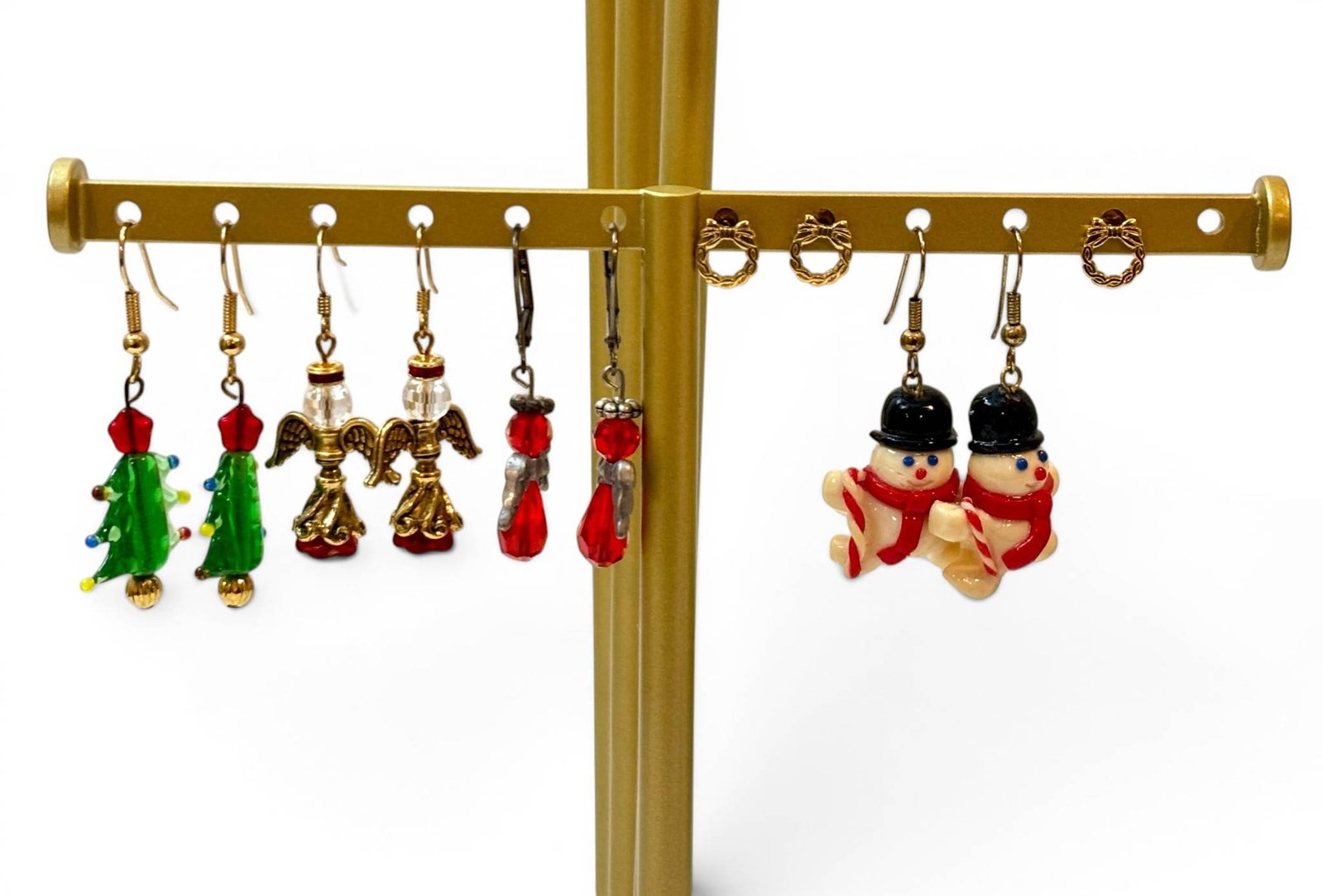 Christmas-Themed Earrings in Various Designs (1 of 6)