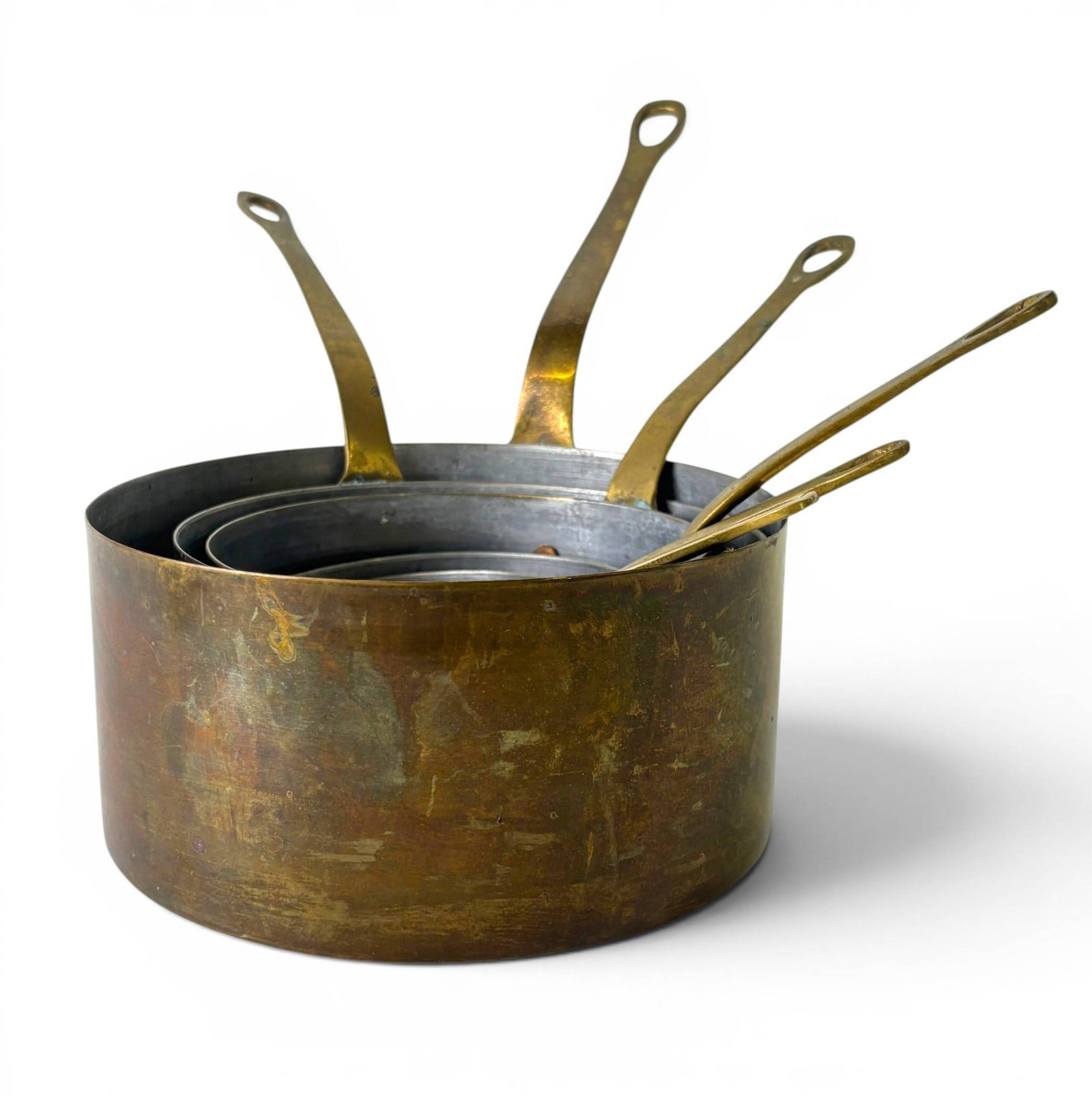 Three Brass and Tin-Lined Saucepans (1 of 12)