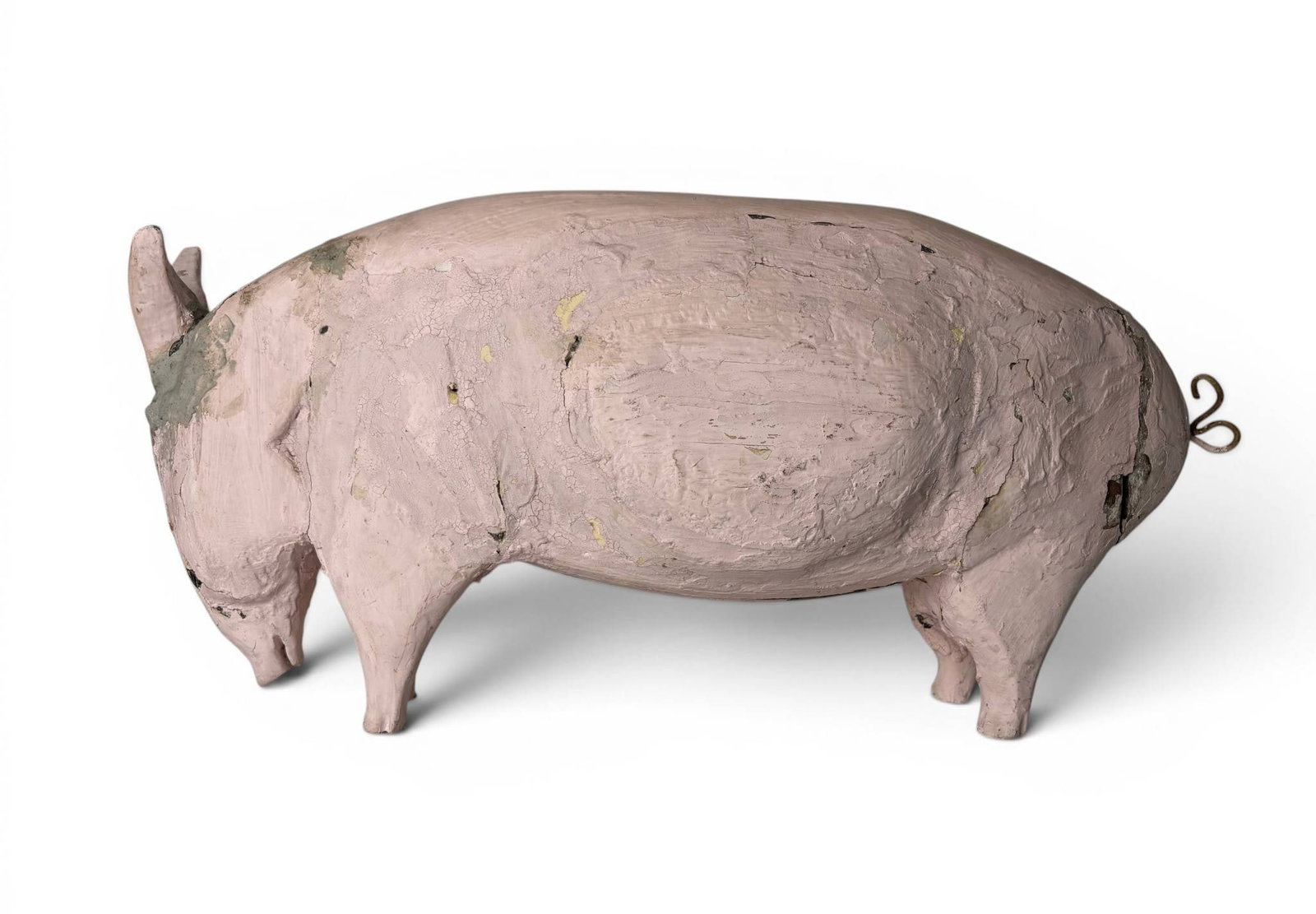 Antique Folk Art French Butcher Shop Trade Pig (1 of 11)