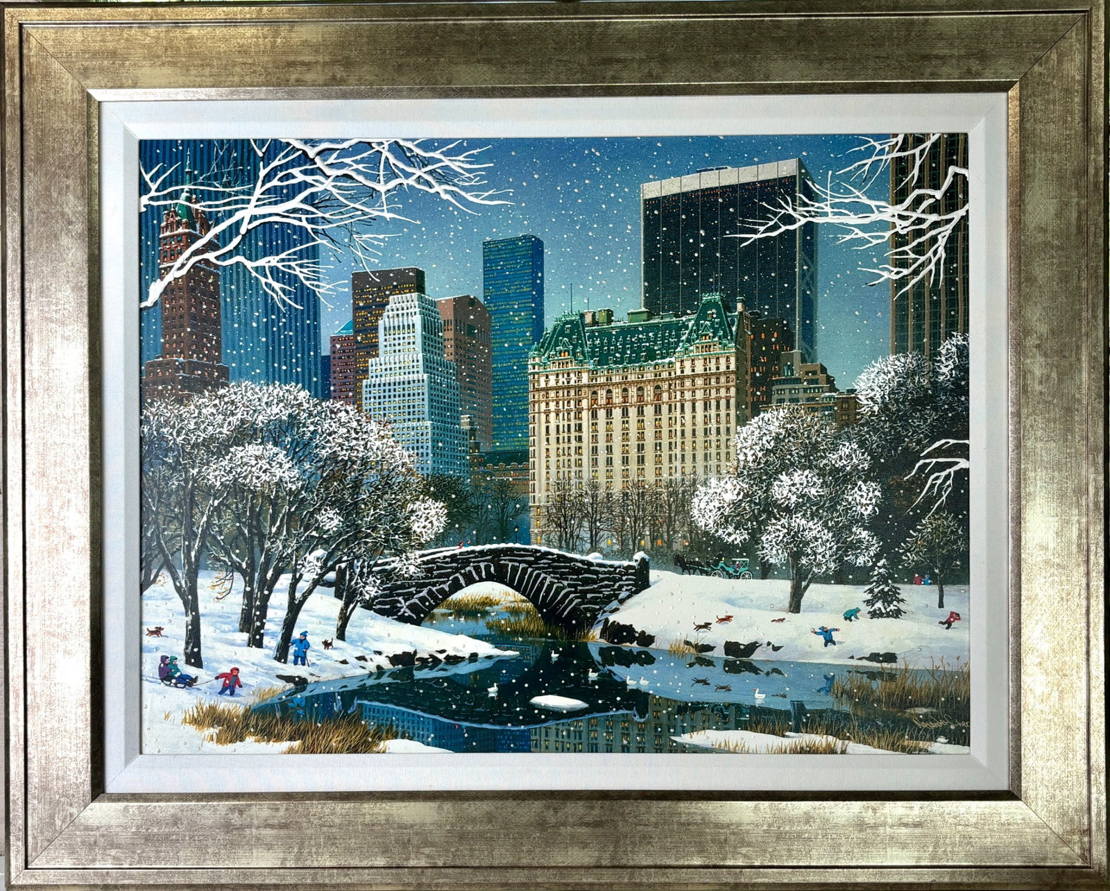 Central Park Winter by Alexander Chen Embellished Giclee (1 of 12)