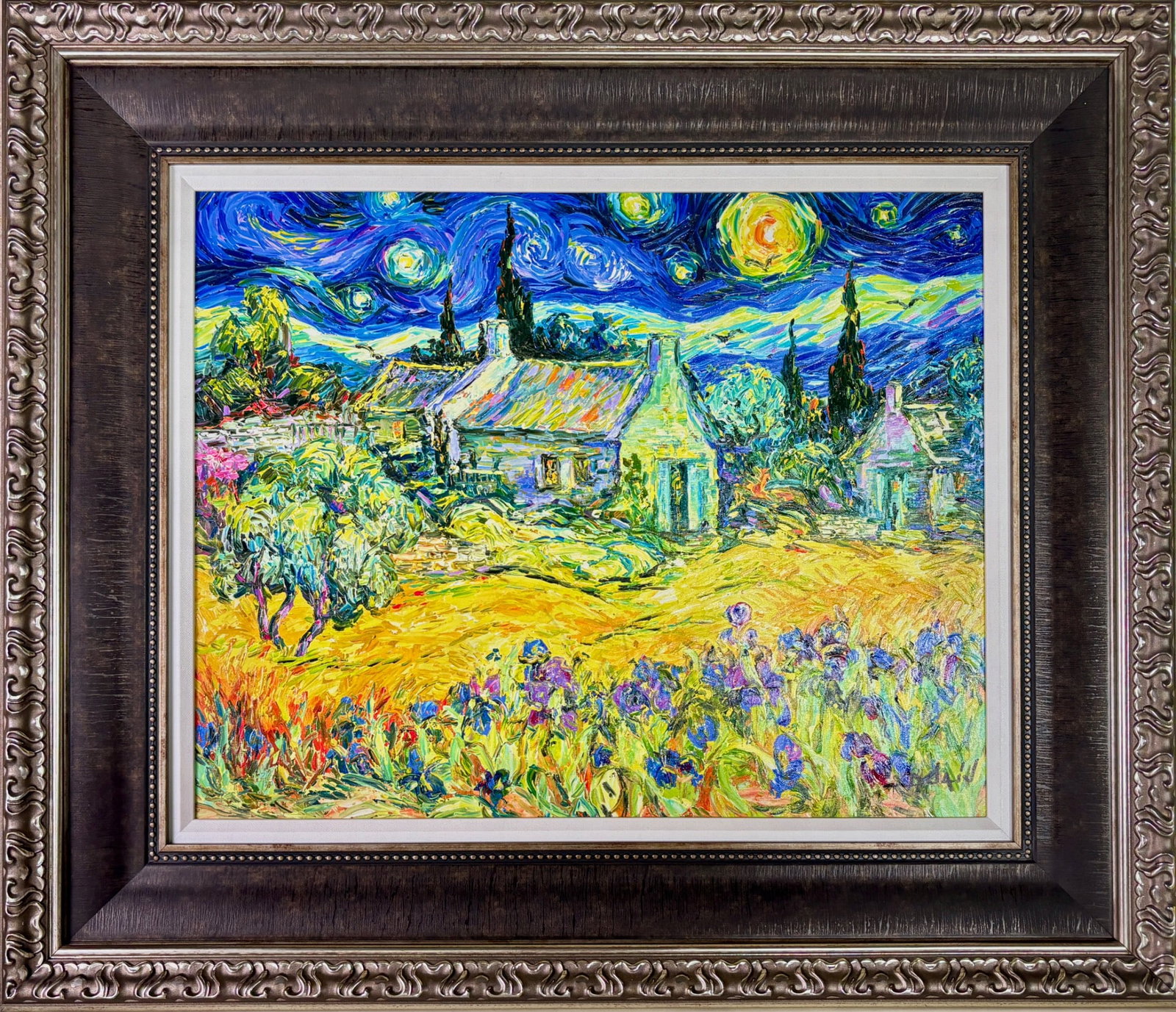 Duaiv 'A Tribute to Van Gogh' Embellished Giclee on Canvas (1 of 10)