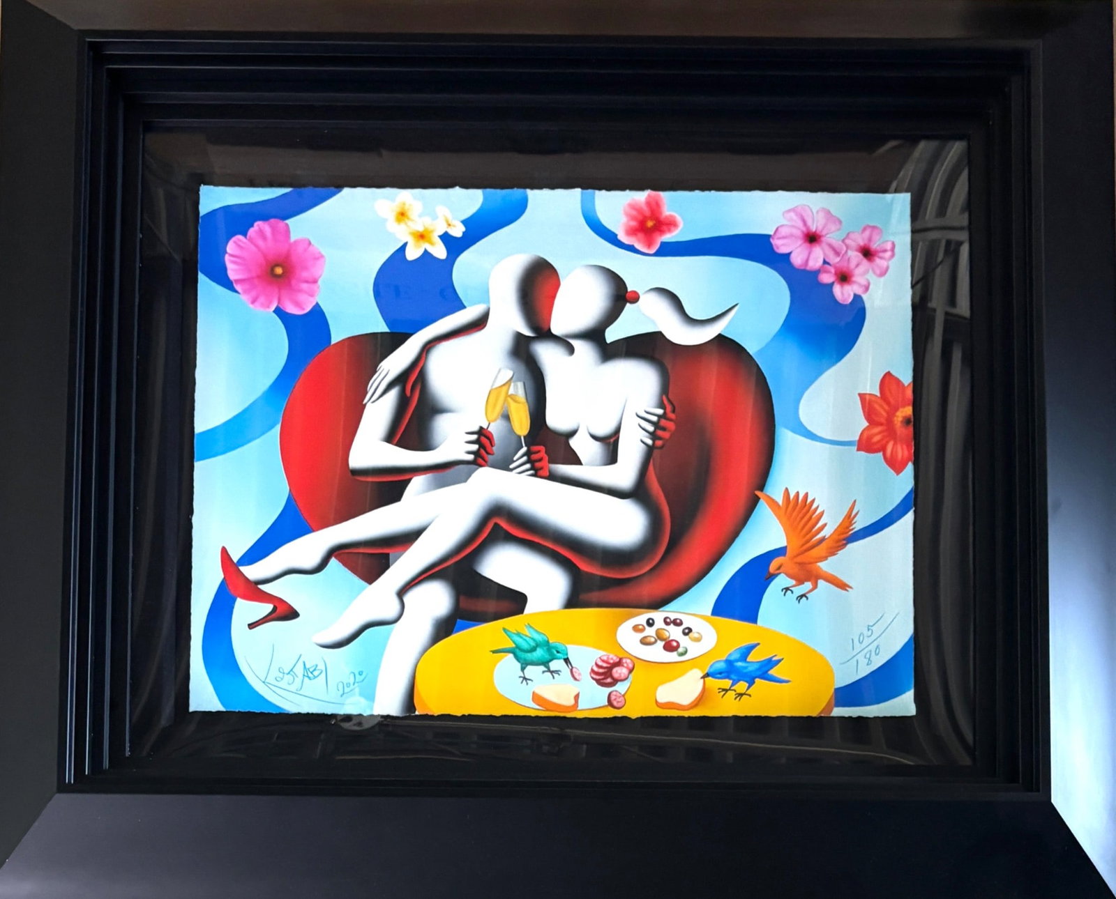 ‘Love Birds’ Giclee on Paper by Mark Kostabi (1 of 8)
