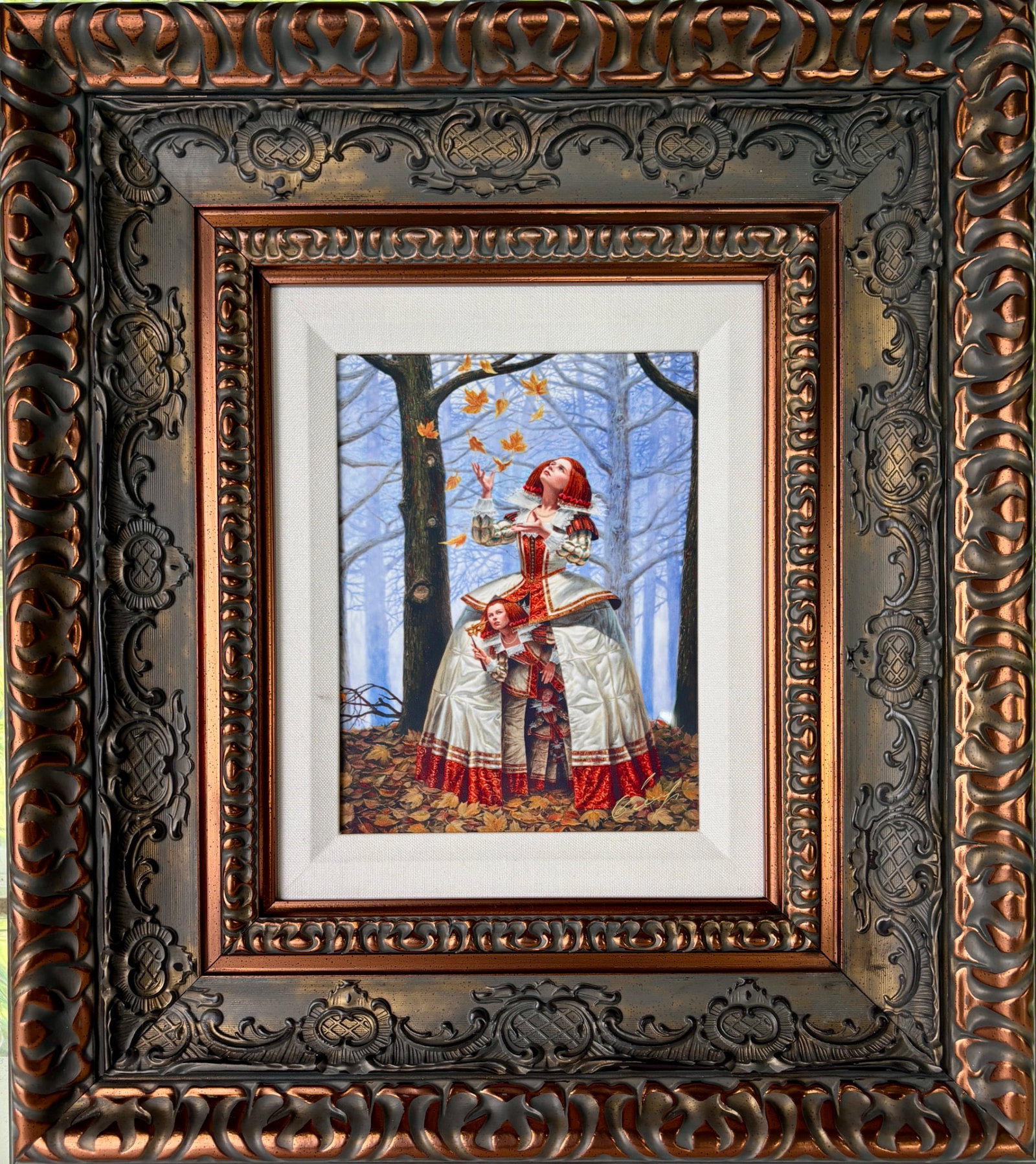 Michael Cheval 'Enigma' Dye Sublimation Print in Ornate Frame (1 of 8)