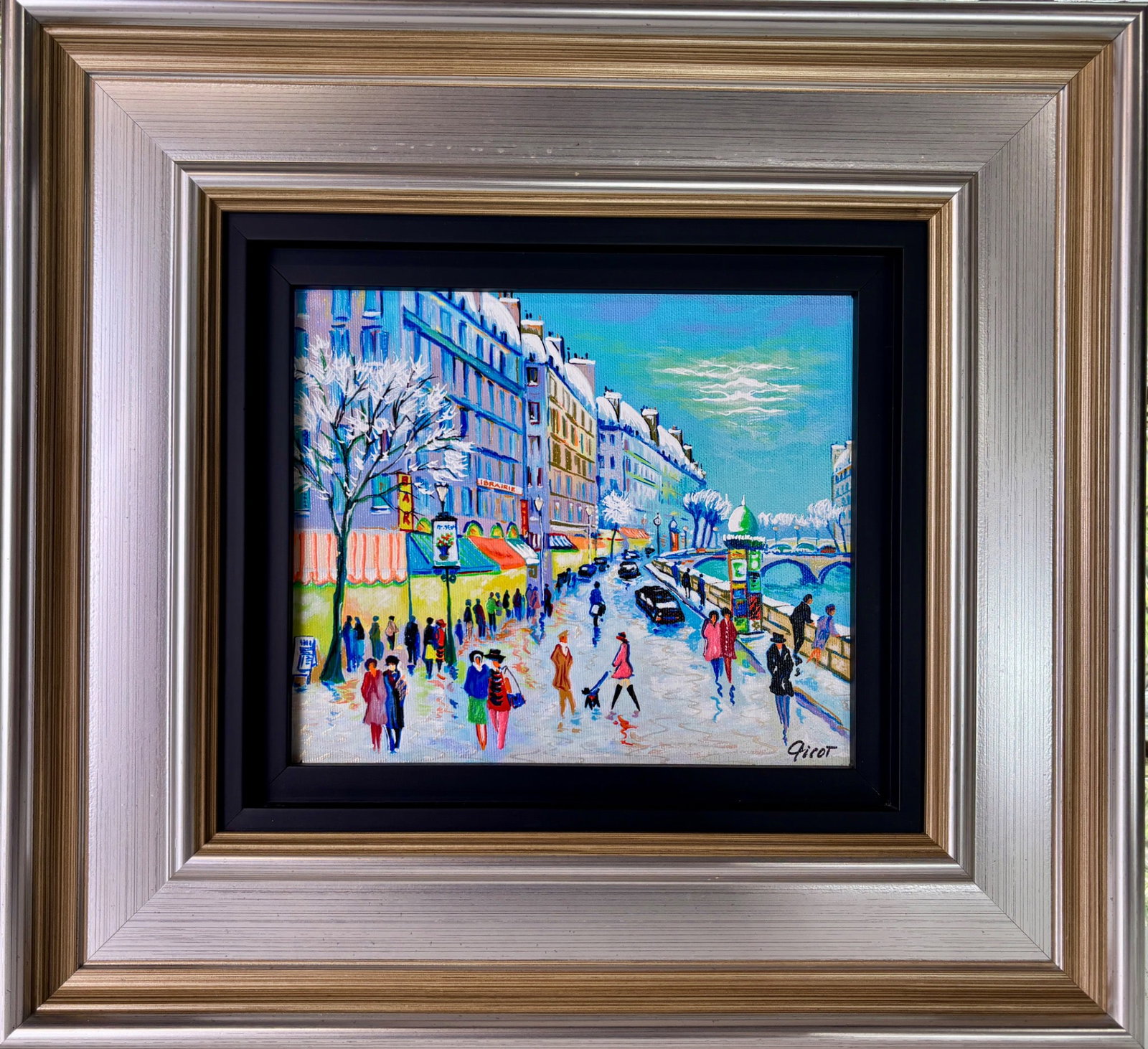 L'Hiver a Paris by Jean-Claude Picot, Embellished Serigraph on Canvas (1 of 10)