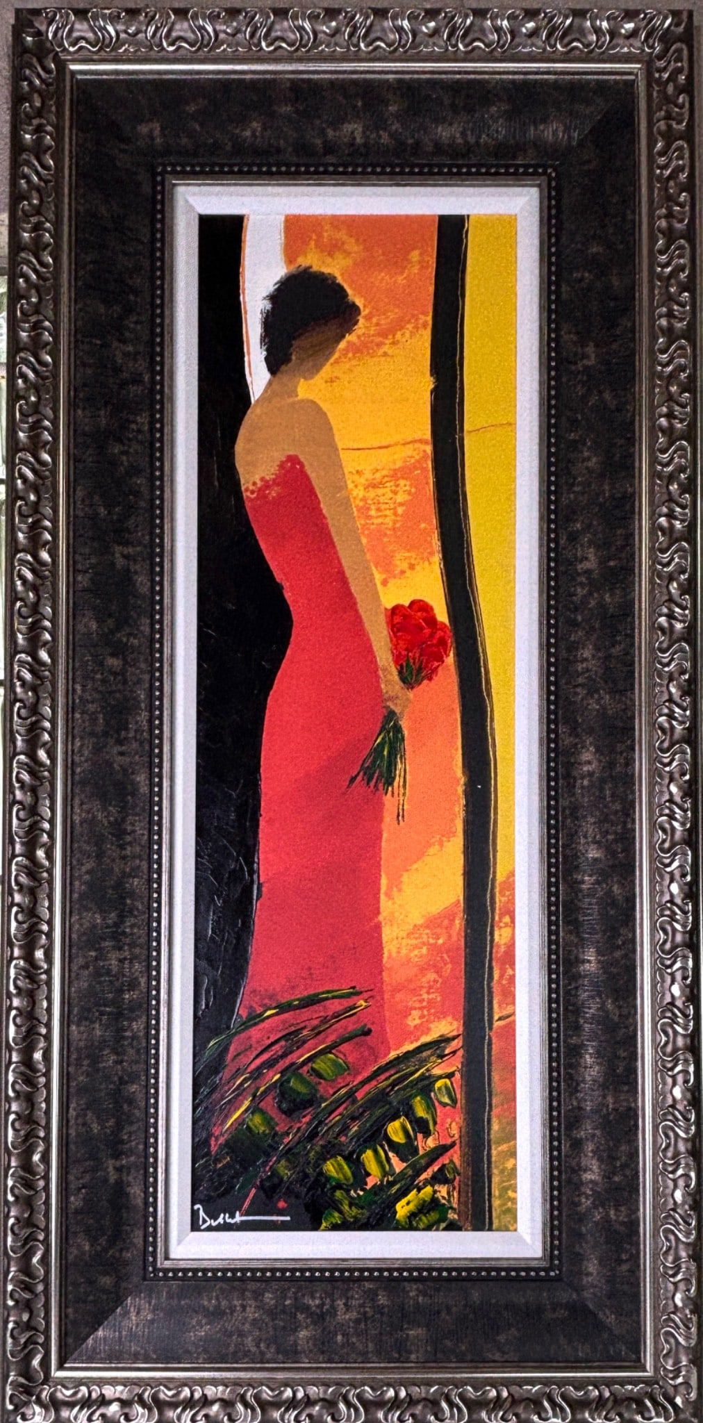 Serenite Orange by Emile Bellet, Embellished Giclee on Canvas (1 of 9)