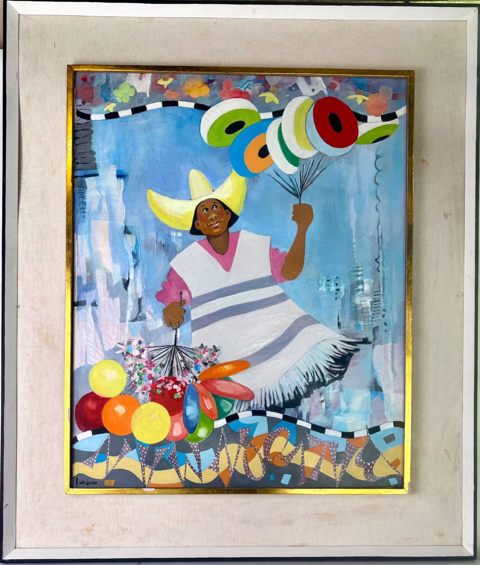 Balloon Seller Oil on Canvas Bettty Jardine Mexico (1 of 15)