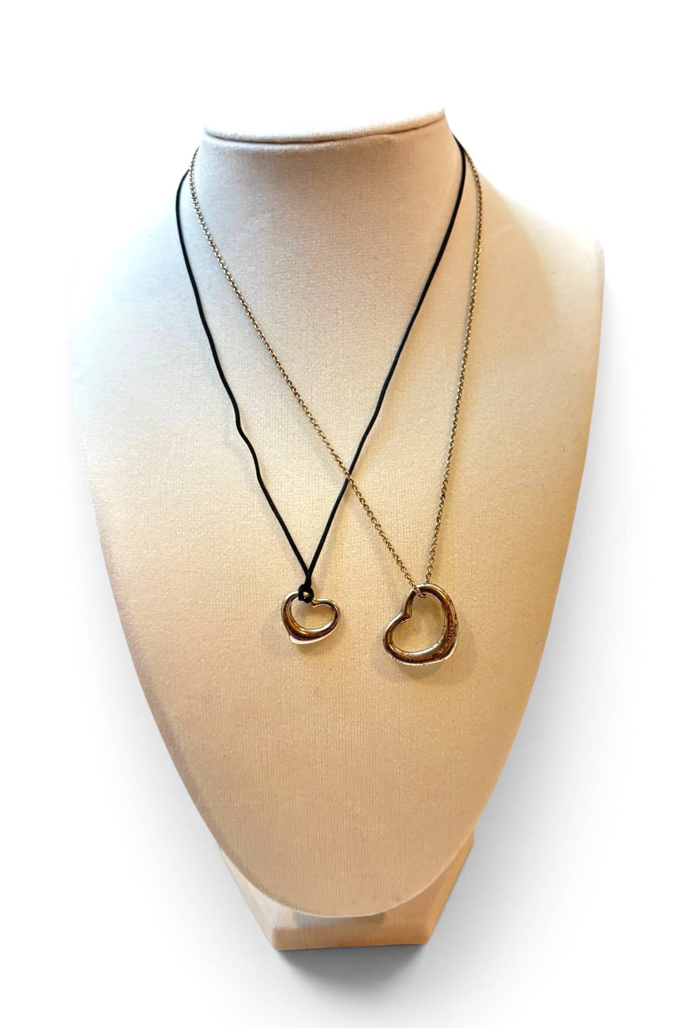 Tiffany & Co. Elsa Peretti Sterling Silver Open Heart Necklaces (1 of 7)