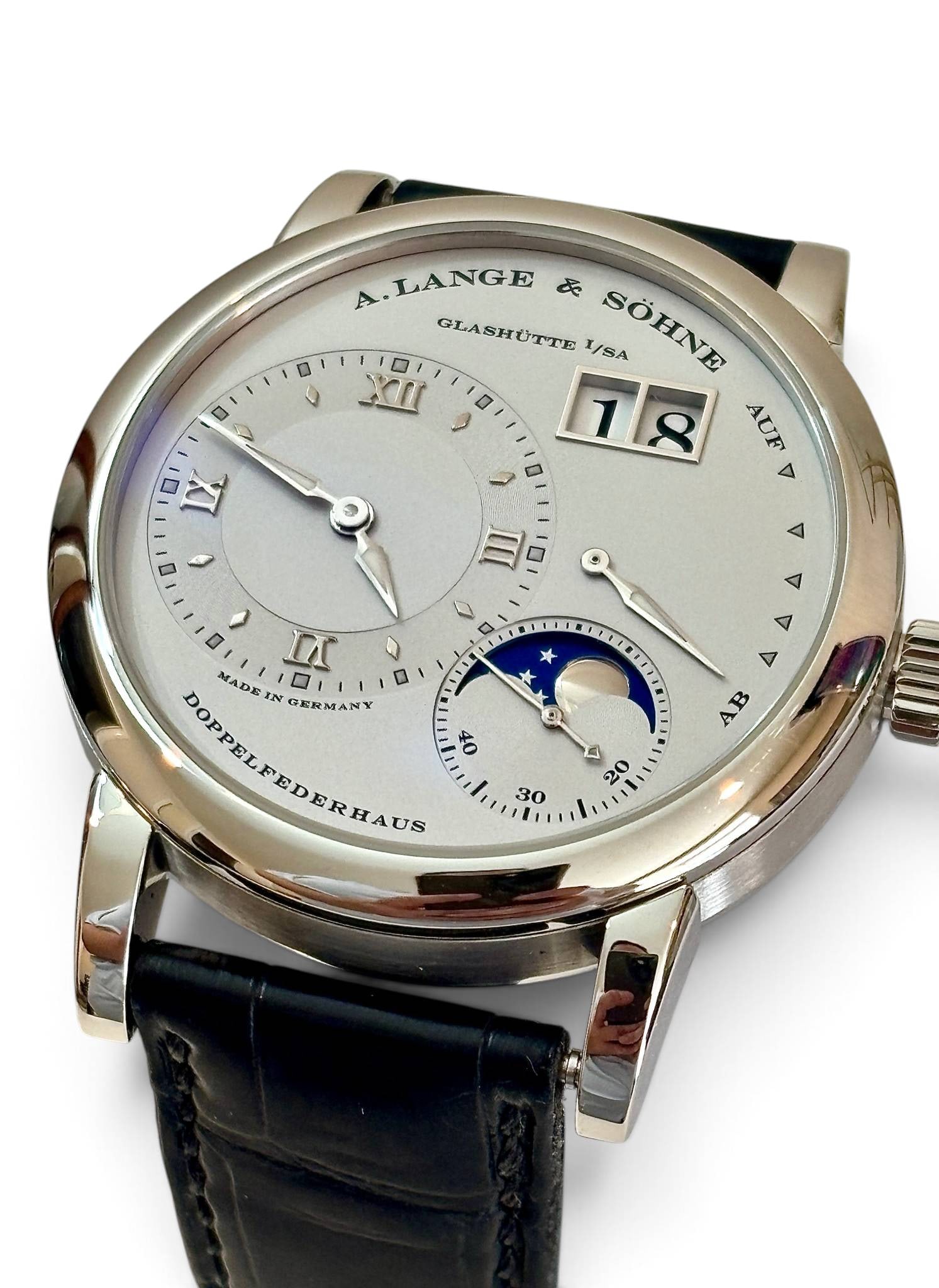 A. Lange & Söhne Platinum Moon Phase 1 Watch with Box - 2