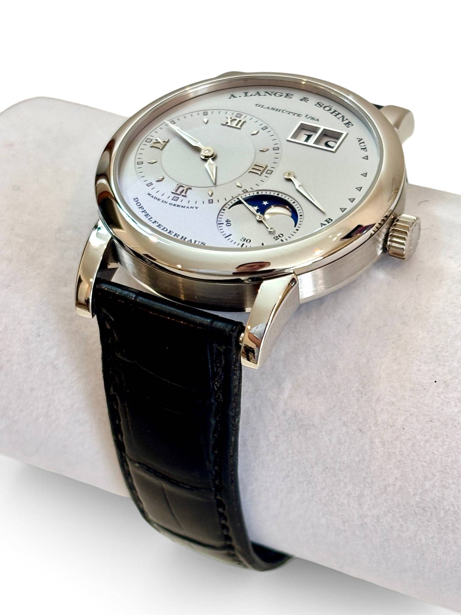 A. Lange & Söhne Platinum Moon Phase 1 Watch with Box - 4