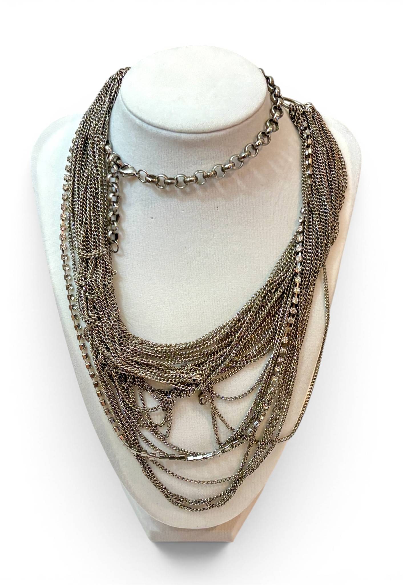 Multi-Strand Magnetic Chain Necklace