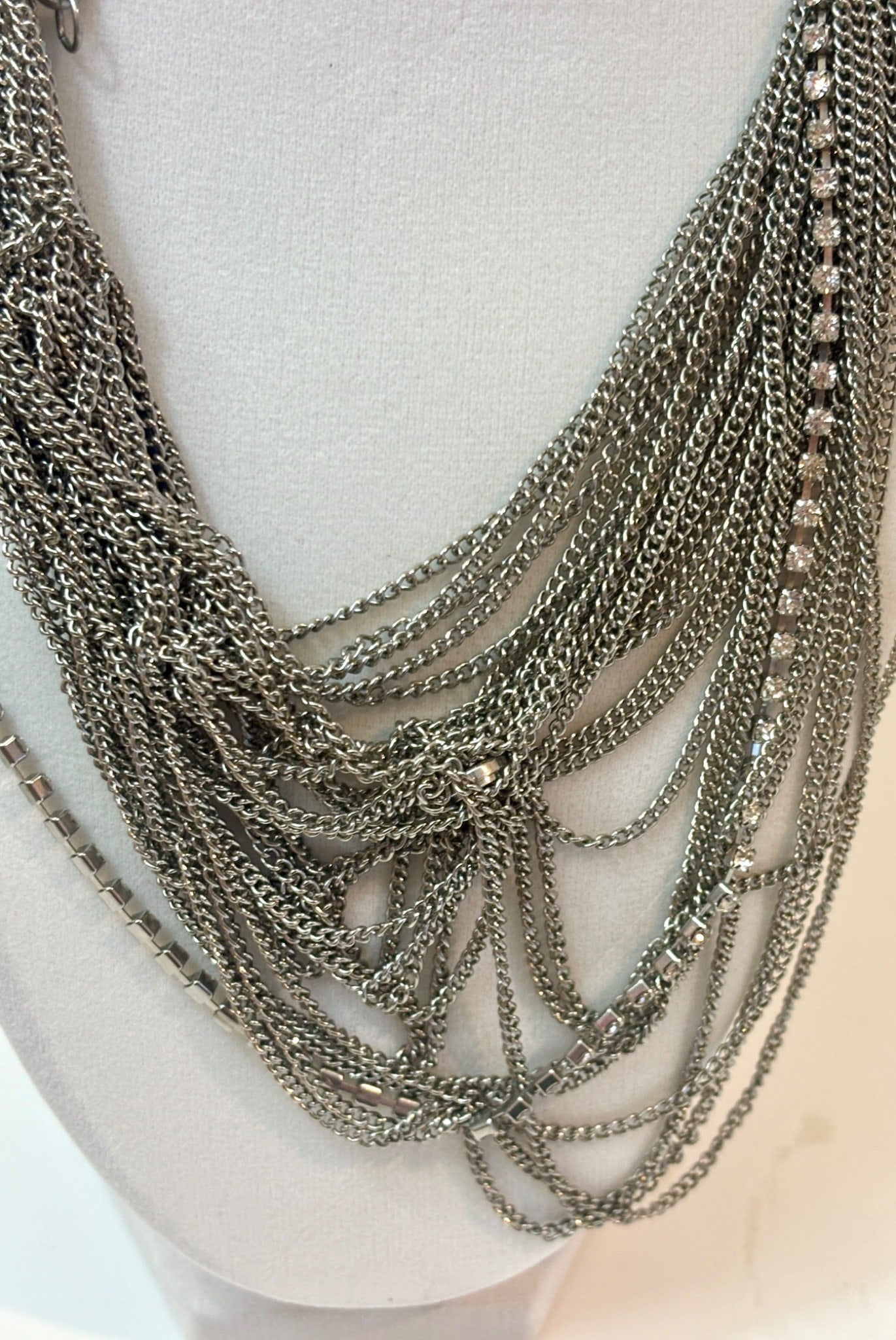 Multi-Strand Magnetic Chain Necklace - 7