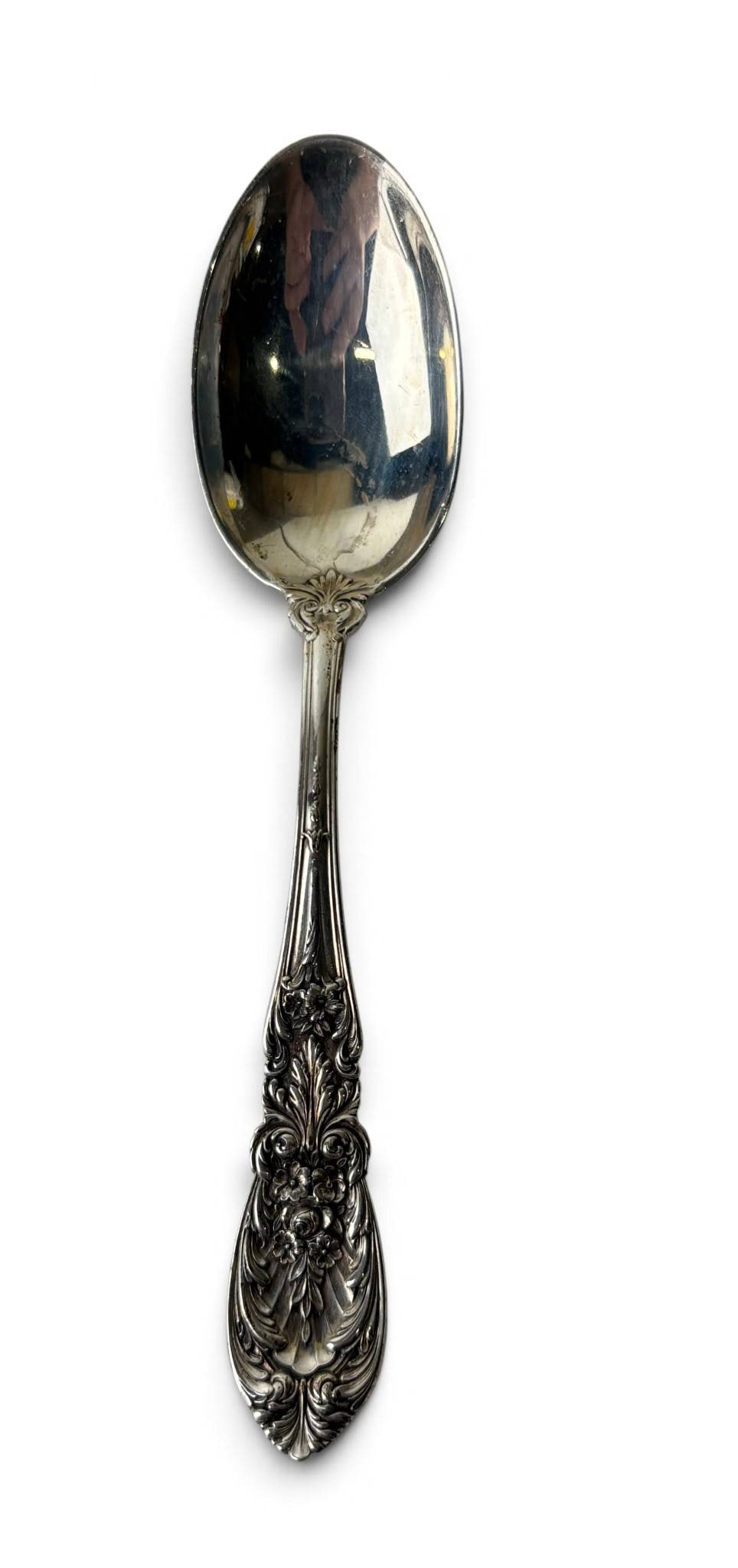 Six Sterling Silver Ornately Patterned Spoons - 3