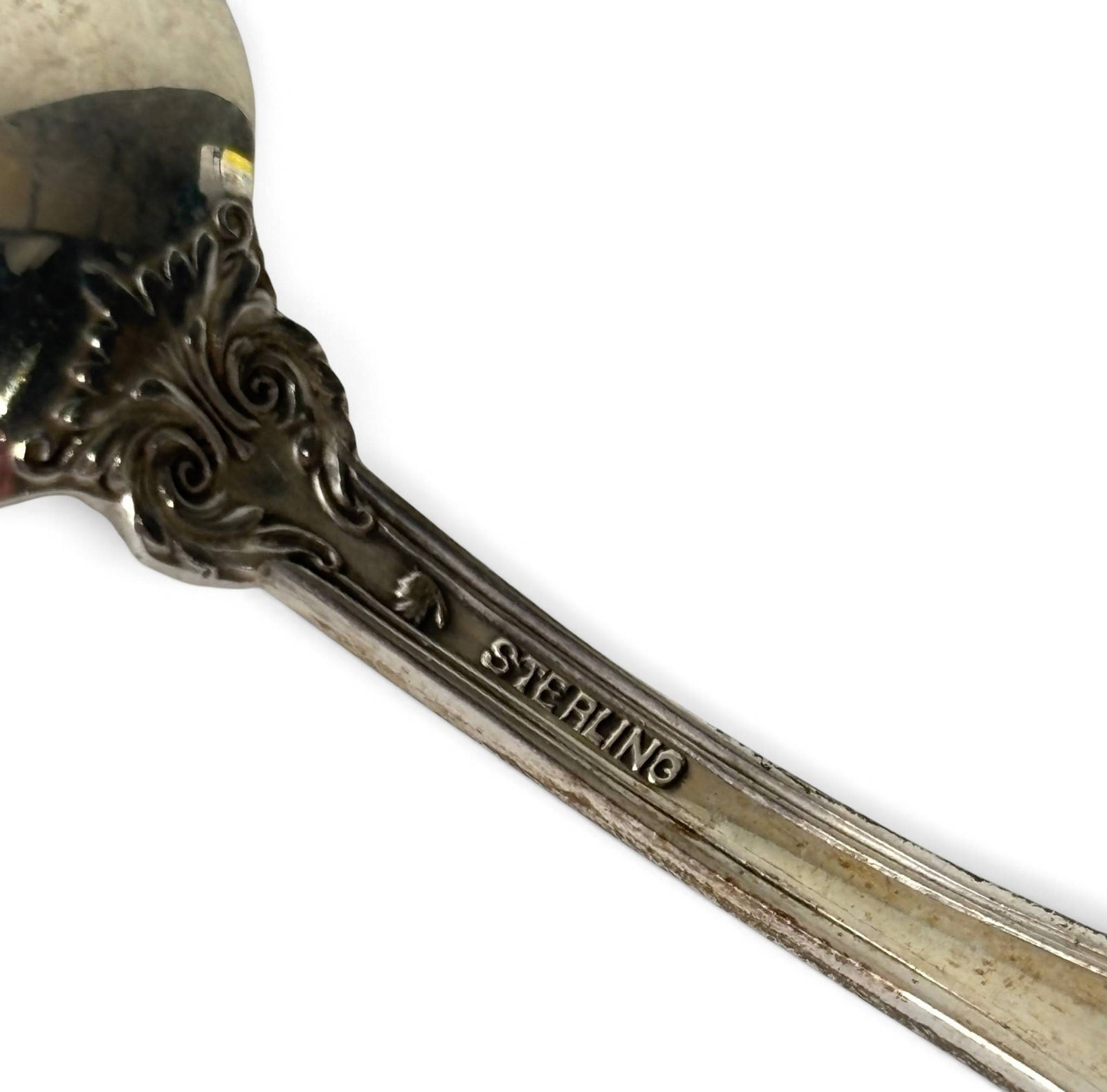 Six Sterling Silver Ornately Patterned Spoons - 6