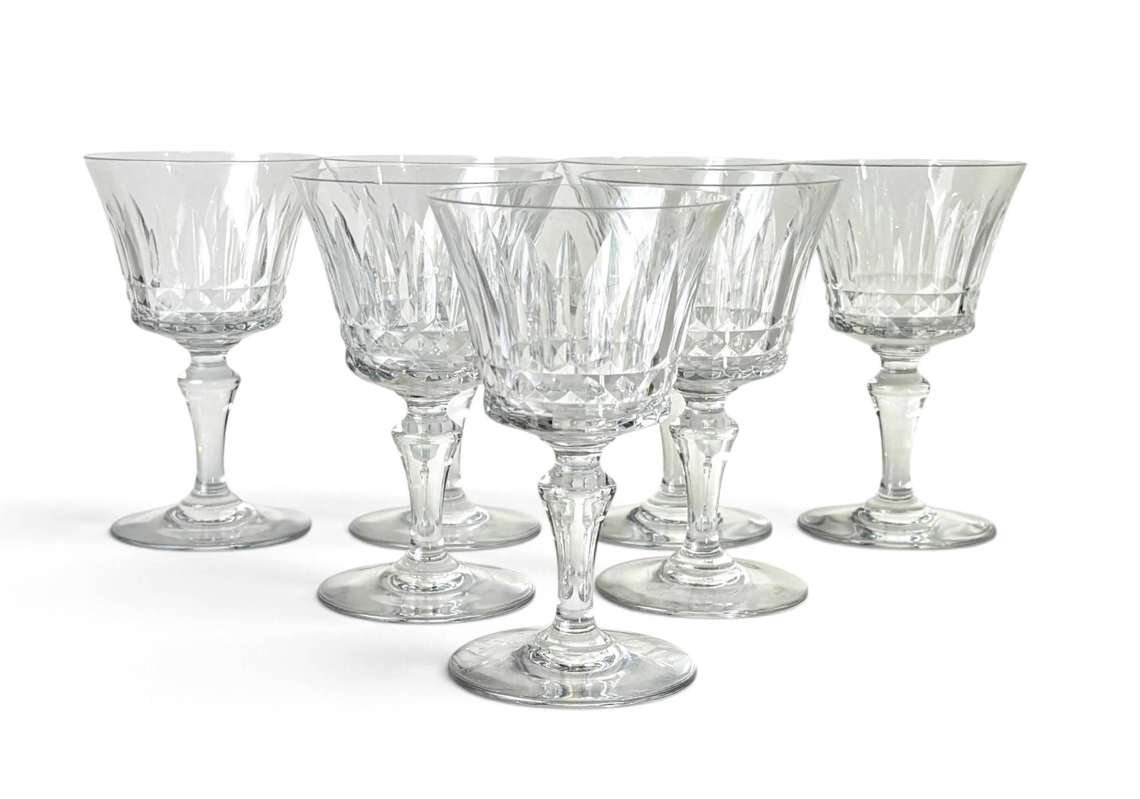 7 Baccarat Piccadilly Pattern Crystal Wine Glasses (1 of 8)