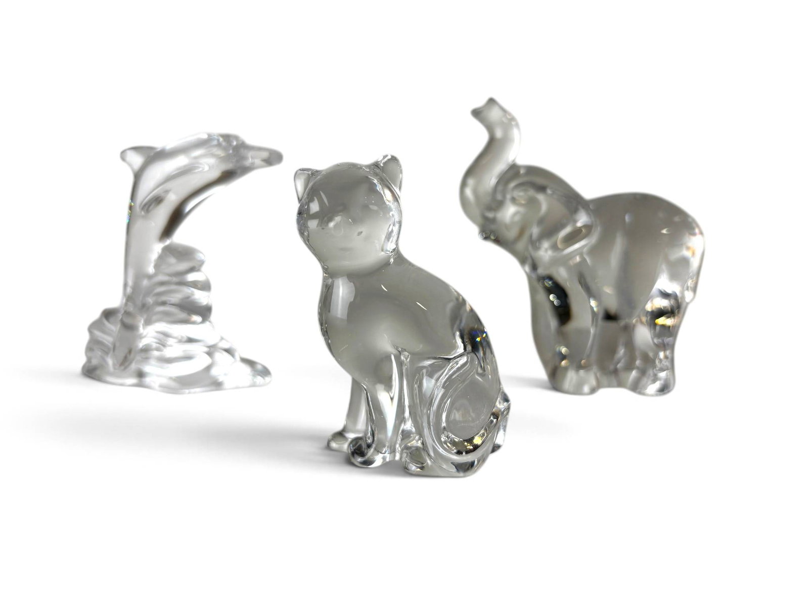 Three Lenox Crystal Animal Figurines (1 of 8)