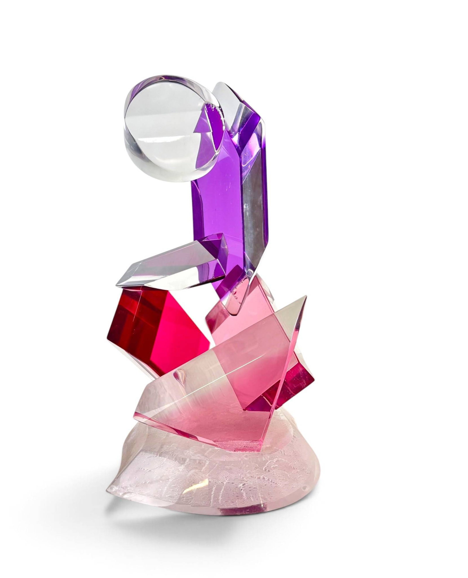 Multicolor Lucite Sculpture Attributed to Haziza (1 of 11)