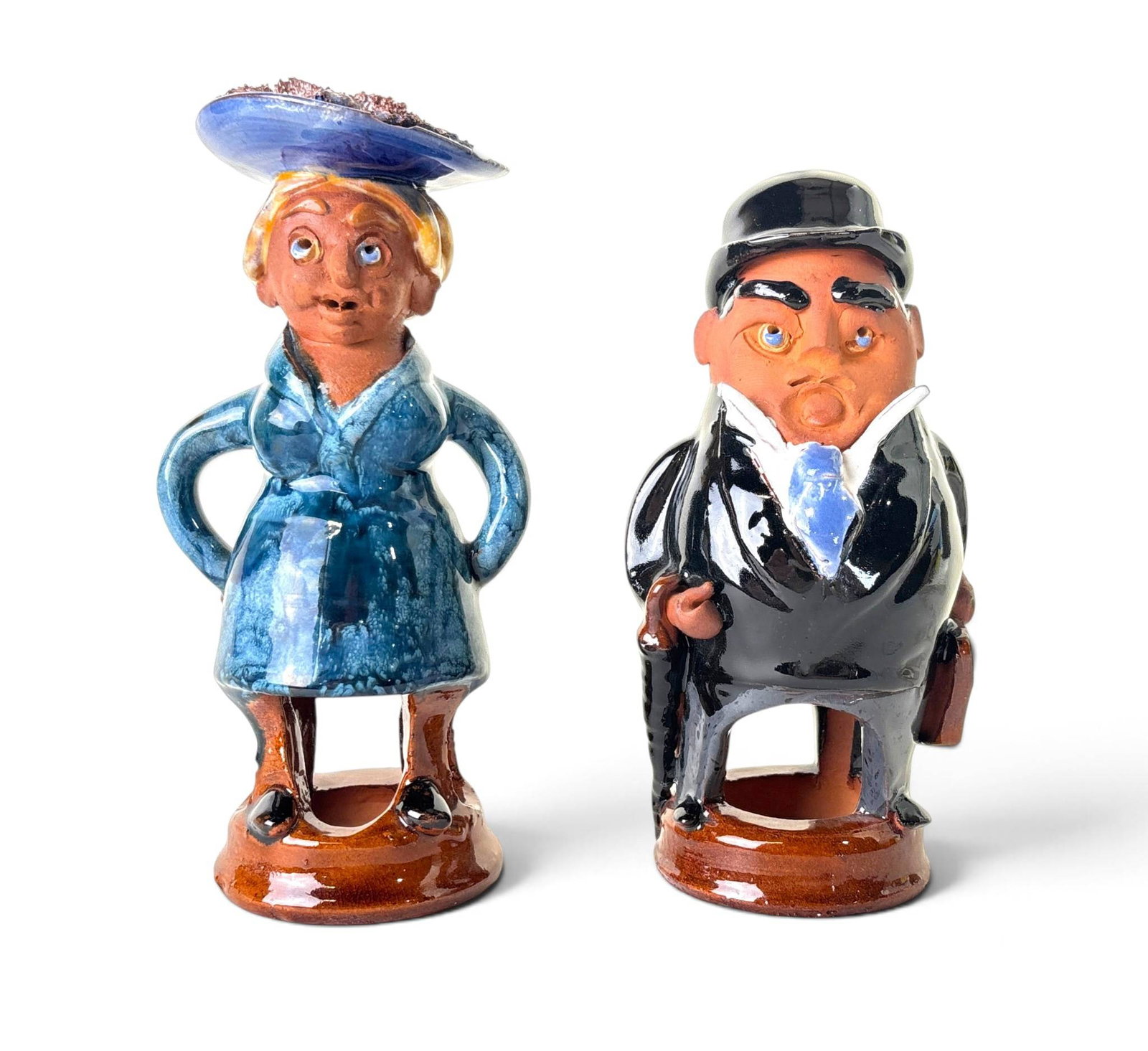 Chelsea Pottery Glazed Terracotta Figures (1 of 16)