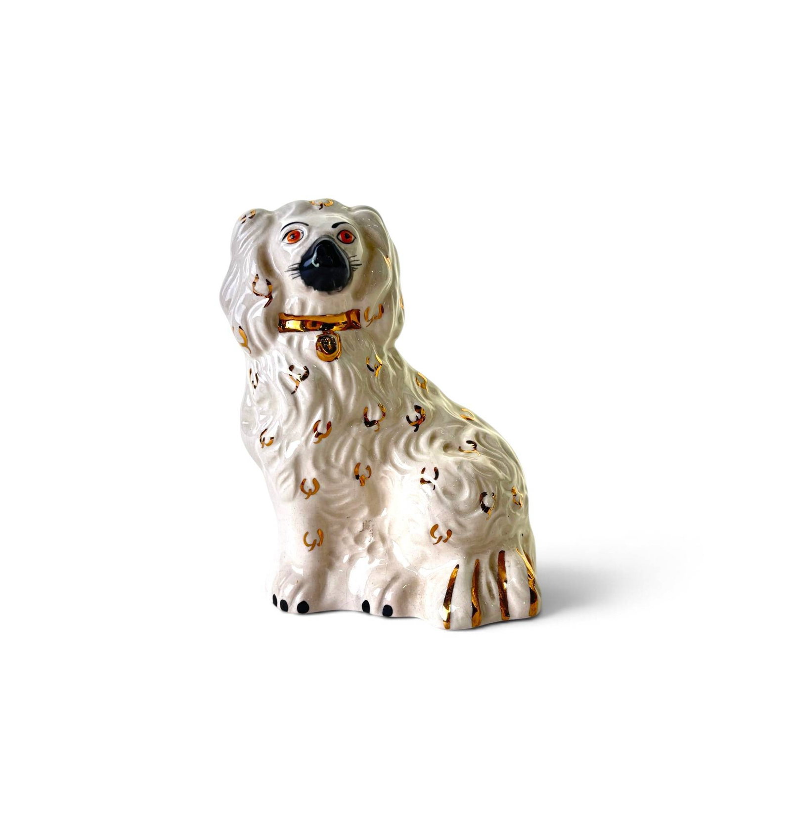 Staffordshire J.W.C. Ceramic Spaniel Figurine (1 of 9)