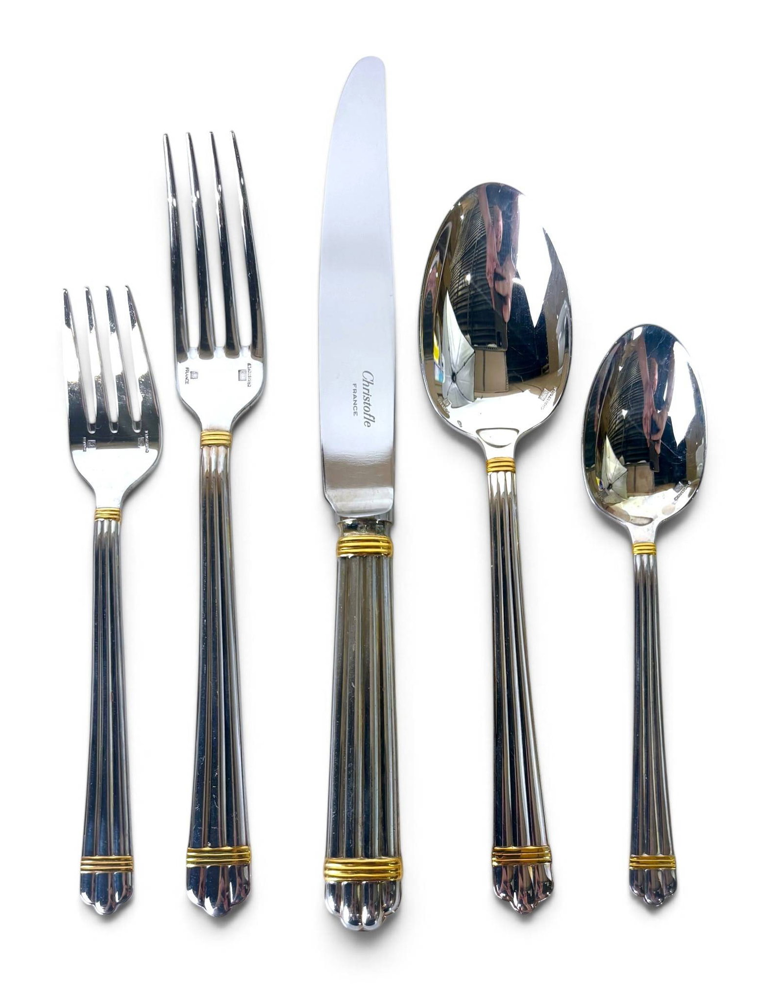 12 Place Settings of Aria by Christofle Flatware (1 of 11)