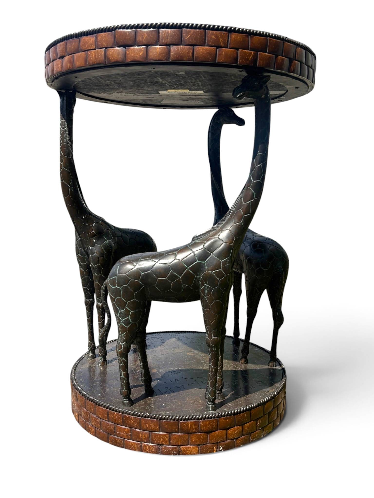 Maitland Smith Giraffe End Table