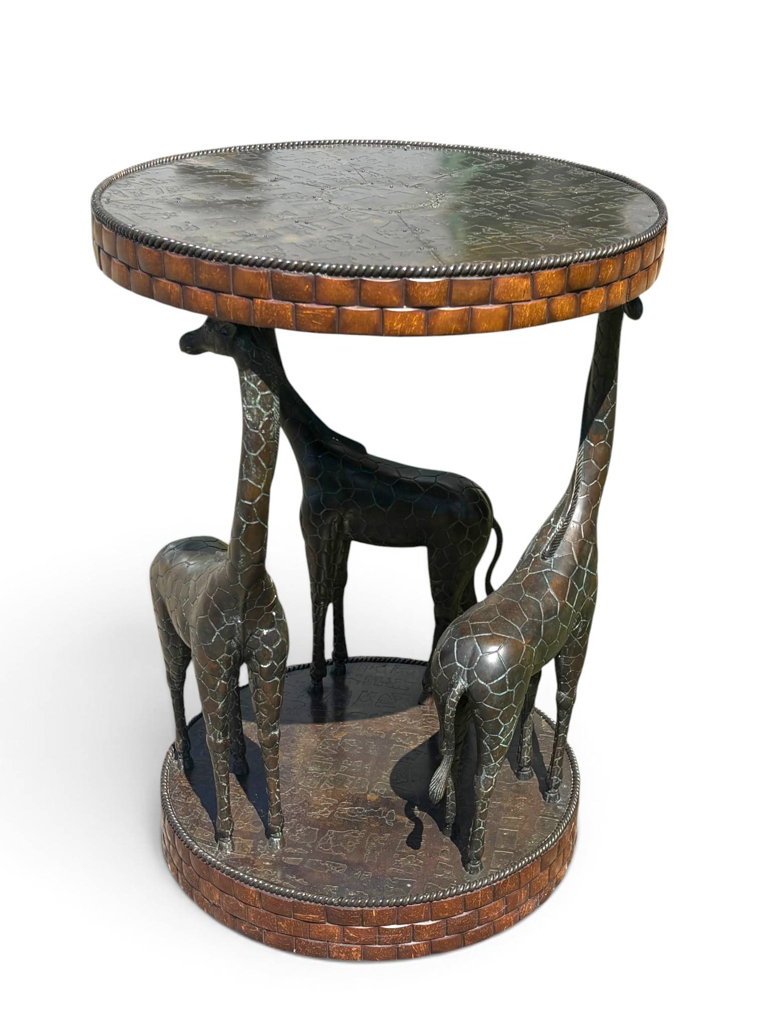 Maitland Smith Giraffe End Table - 2