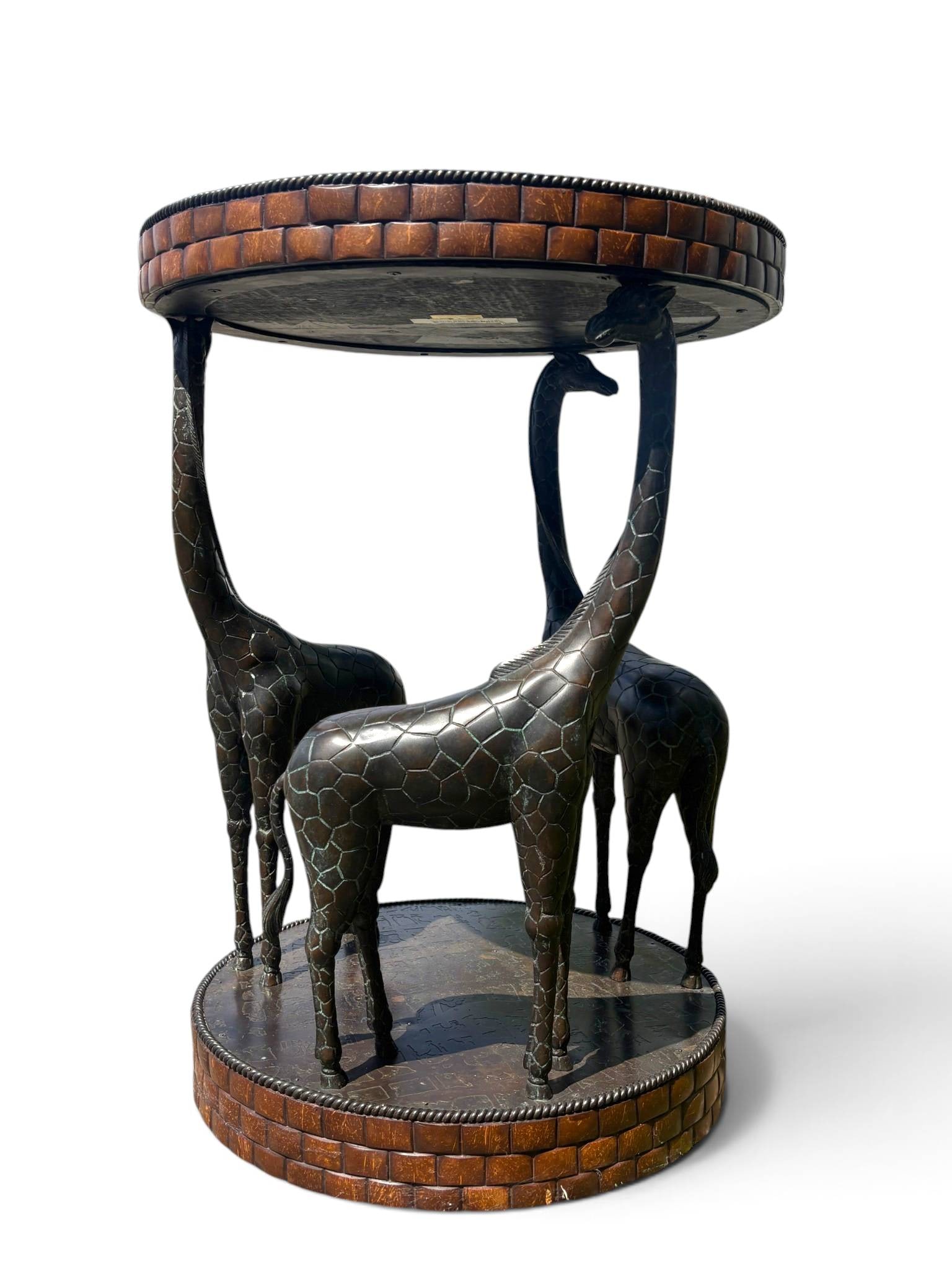 Maitland Smith Giraffe End Table - 3