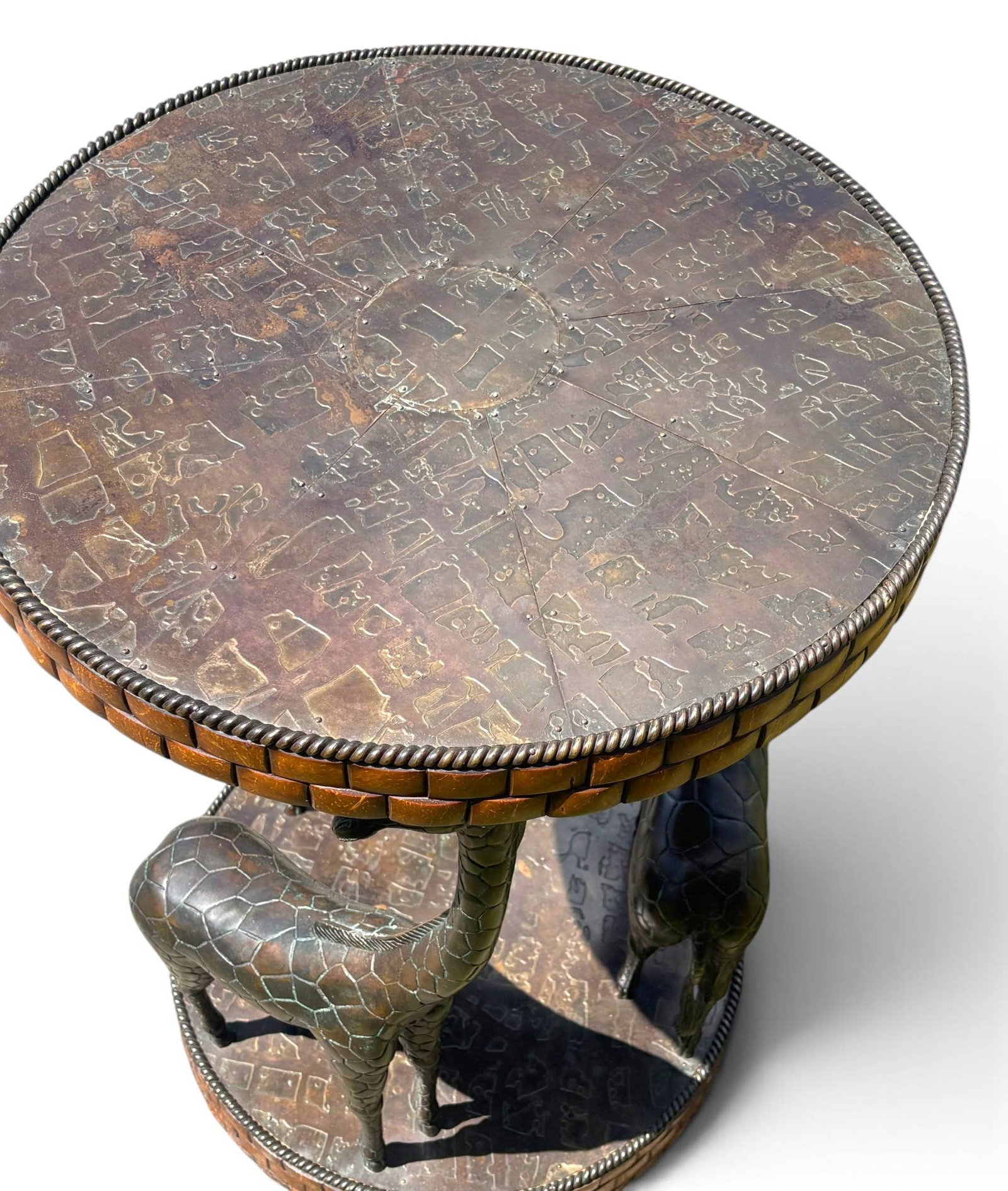Maitland Smith Giraffe End Table - 9