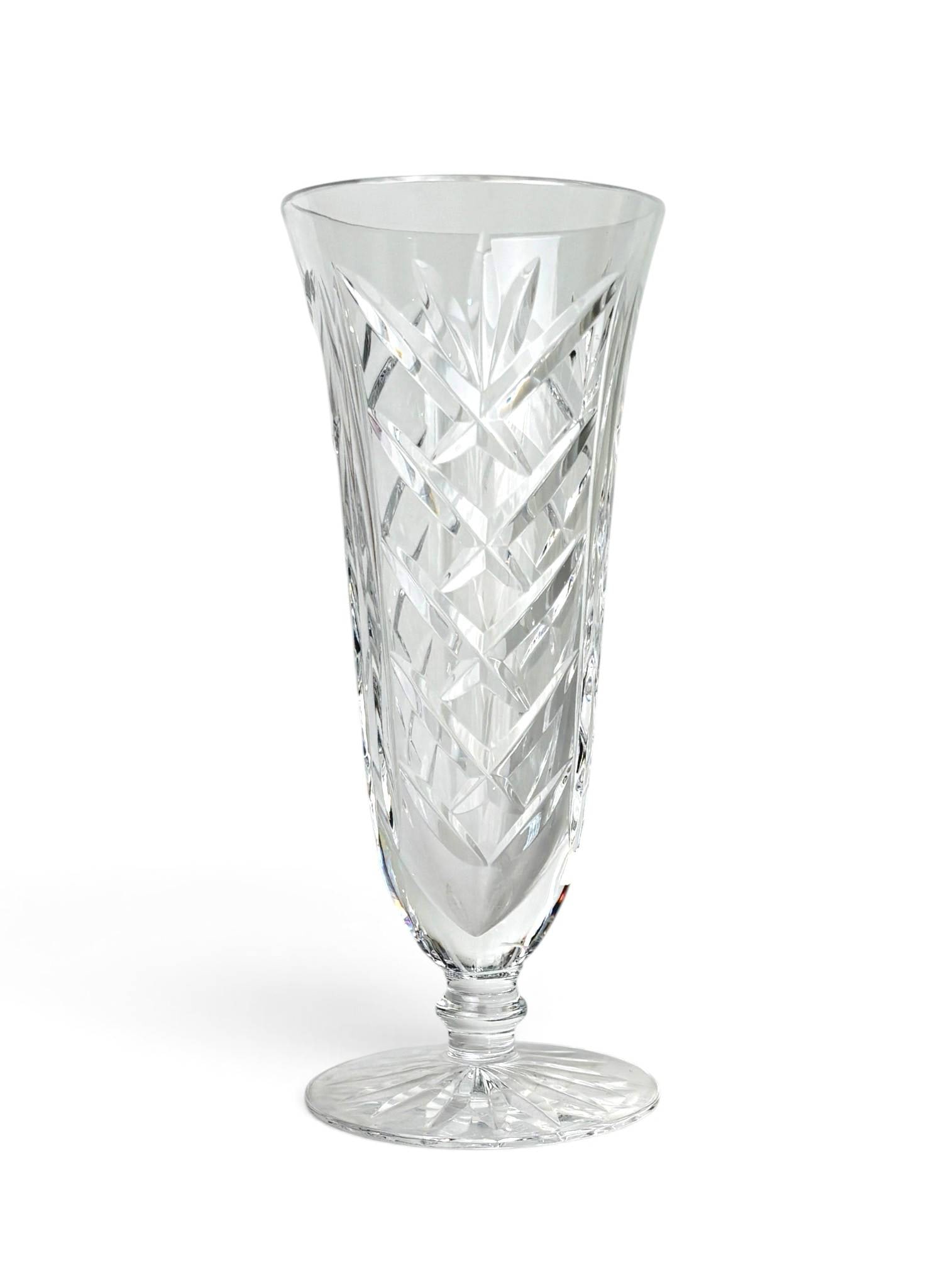 Waterford Crystal Cut Glass Pedestal Vase (1 of 8)