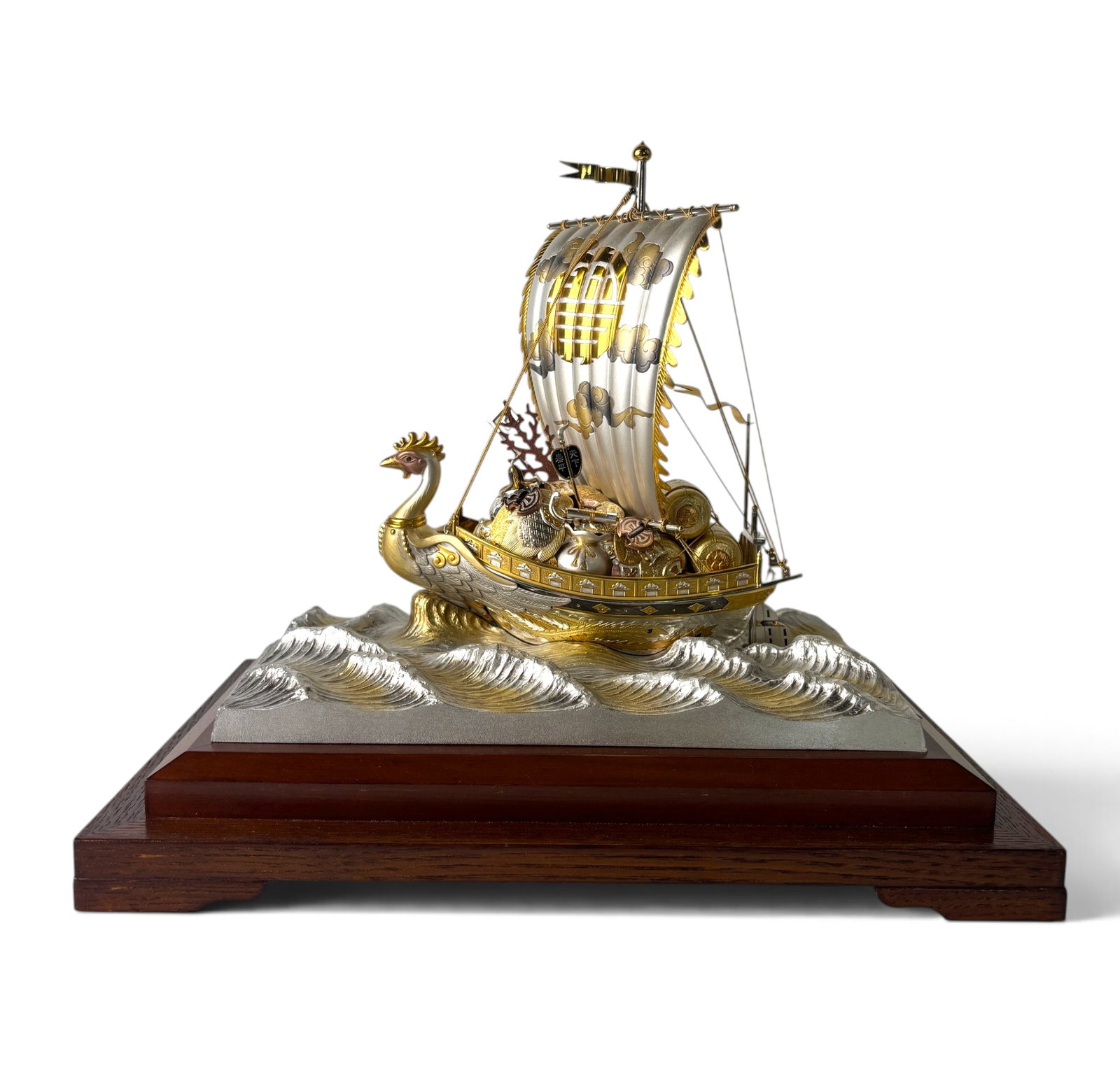 Japanese 985 Sterling Silver Ship by Takehiko Seki (1 of 11)