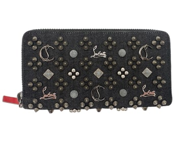 Christian Louboutin Dark Denim Spike Wallet