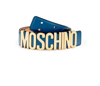 1.4" Moschino Logo Letter Belt