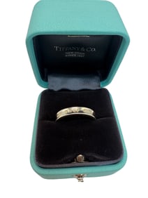 Tiffany & Co 1837 Silver 925 Narrow Ring Size 8