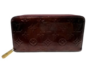 Louis Vuitton Amarante Vernis Zippy Long Wallet
