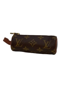 LV Monogram Golf Ball Holder Pouch Brown