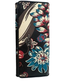 Prada Floral Button Wallet