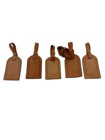 Louis Vuitton Leather Name Tags Bundle of 5
