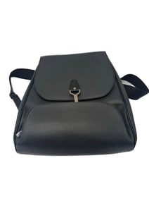 LV Cassier Backpack in Black Taiga Leather