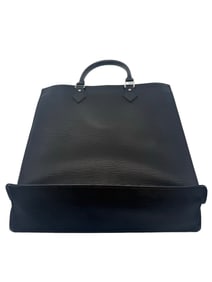 LOUIS VUITTON Epi Sac Plat Tote Bag Handbag Square Noir Black