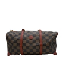 Fendi Pequin Pattern Travel bag