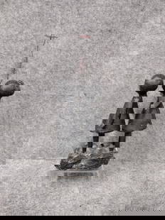 Wlliam Lattimer Brutalist Iron Sculpture: Wlliam Lattimer Brutalist Iron Sculpture signed on bottom, 10.5" tall