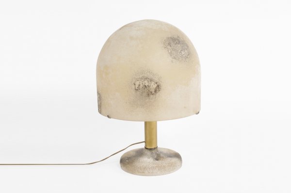 Murano Mushroom lamp by Barbini, Italy c. 1950