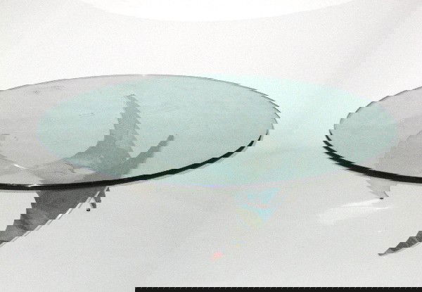 Knut Hesterberg Propeller Coffee Table 1964-67: 15.5h x 48dia inches, aluminum, glass