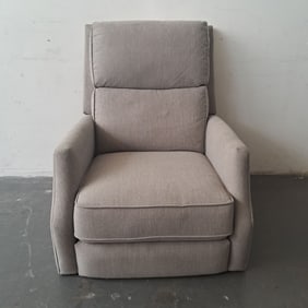 Gray Upholstered Recliner