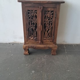 Small Ornate Wooden Cabinet