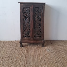 Carved Wooden Cabinet from Thailand