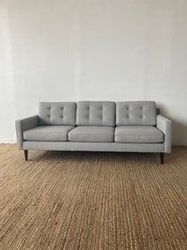 West Elm Gray Upholstered Sofa