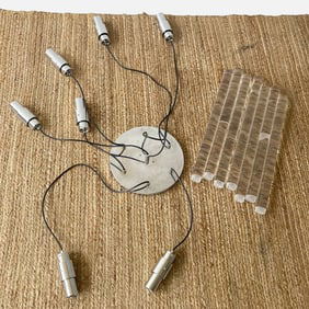 Modern Hanging Pendant Light Fixture with Transparent Tubes