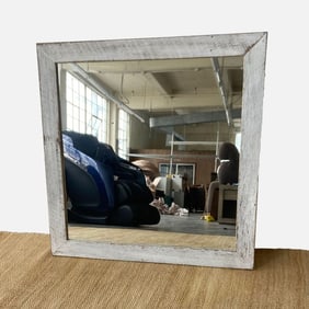 Beachwood Square Reclaimed Hardwood Mirror - Limed