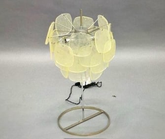 Vintage Prism/Murano Glass Lamp 4 Light Frame