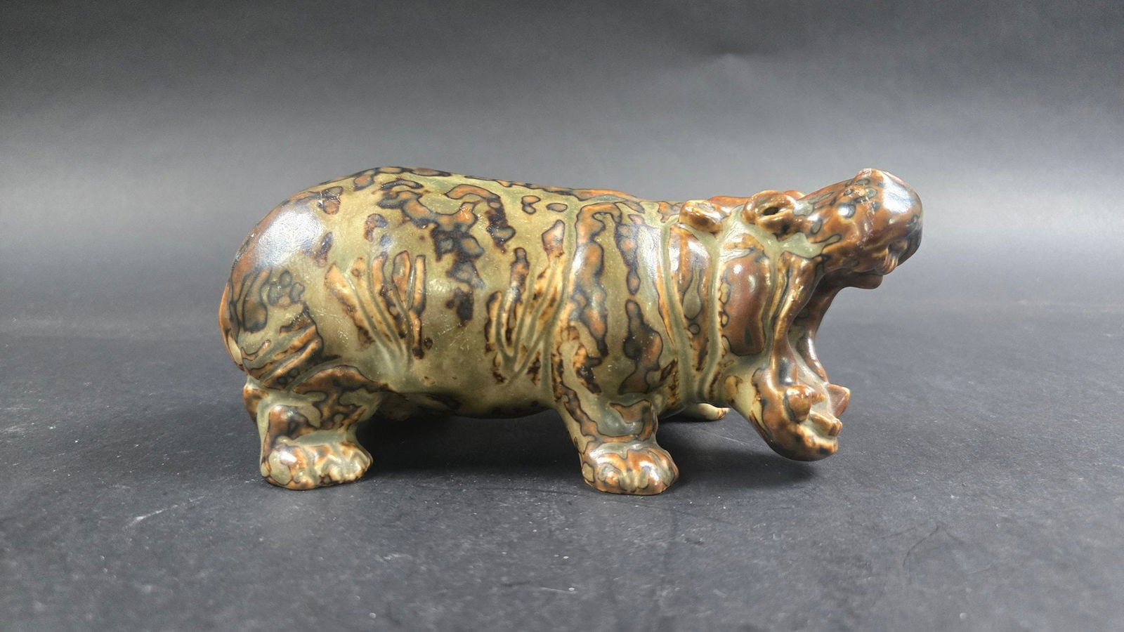 Royal Copenhagen Stoneware Hippo Knud Kyhn #20239  Mcm House Hippo (1 of 7)